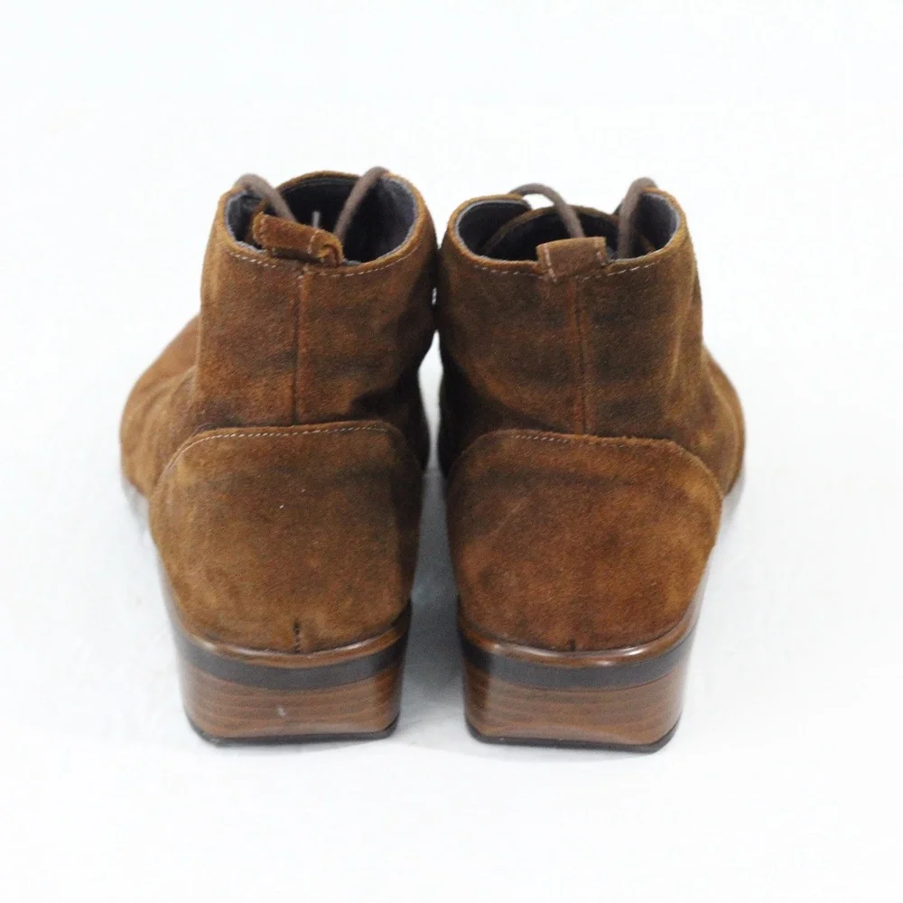 Naot Levanto Brown Boots Women Suede Bootie sz 7